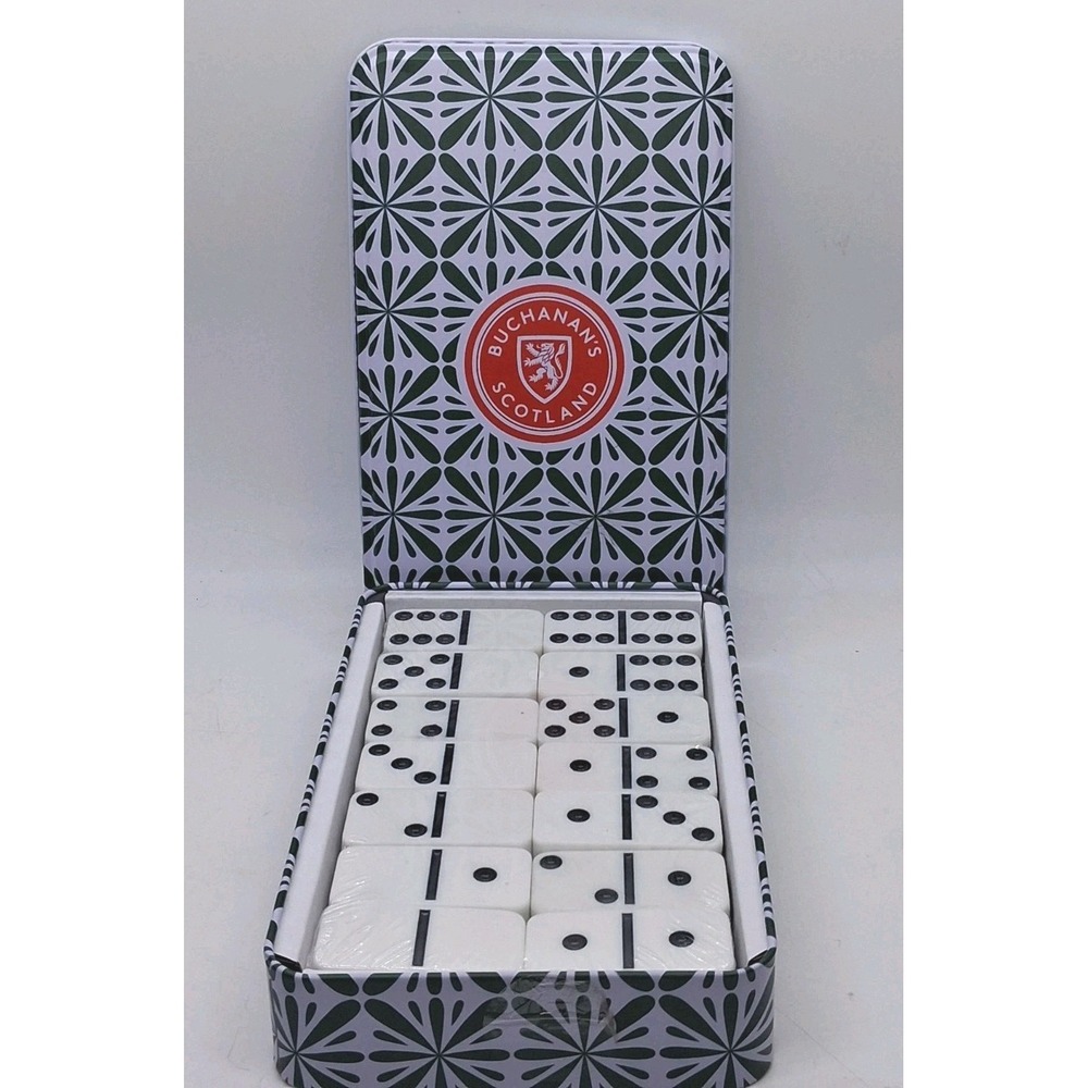 BUCHANAN'S SCOTLAND Tin Double Six Collectible Domino Set New